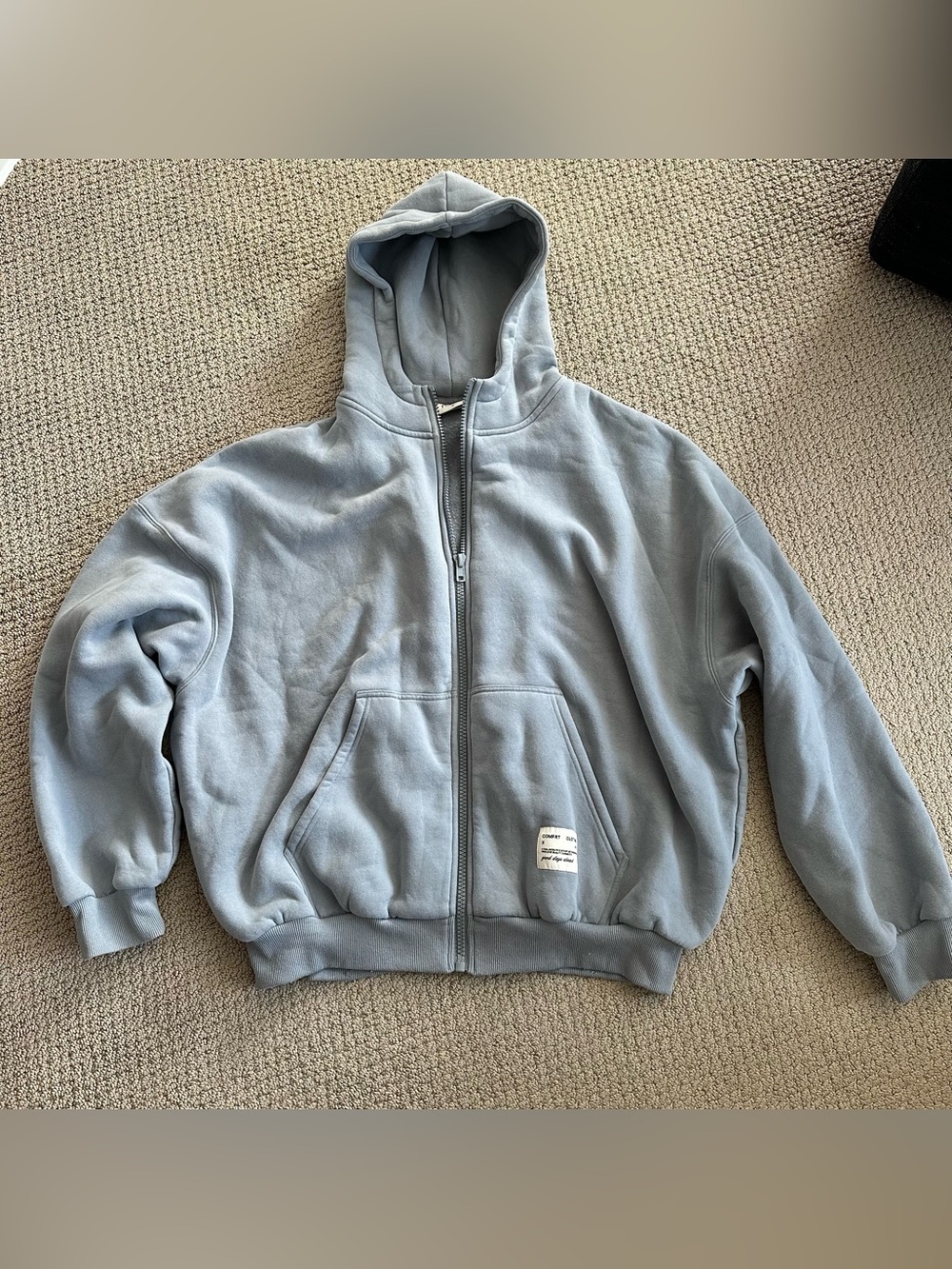 Comfrt Blue Gray Zip Hoodie and Sweatpants Set - Picture 2 of 10